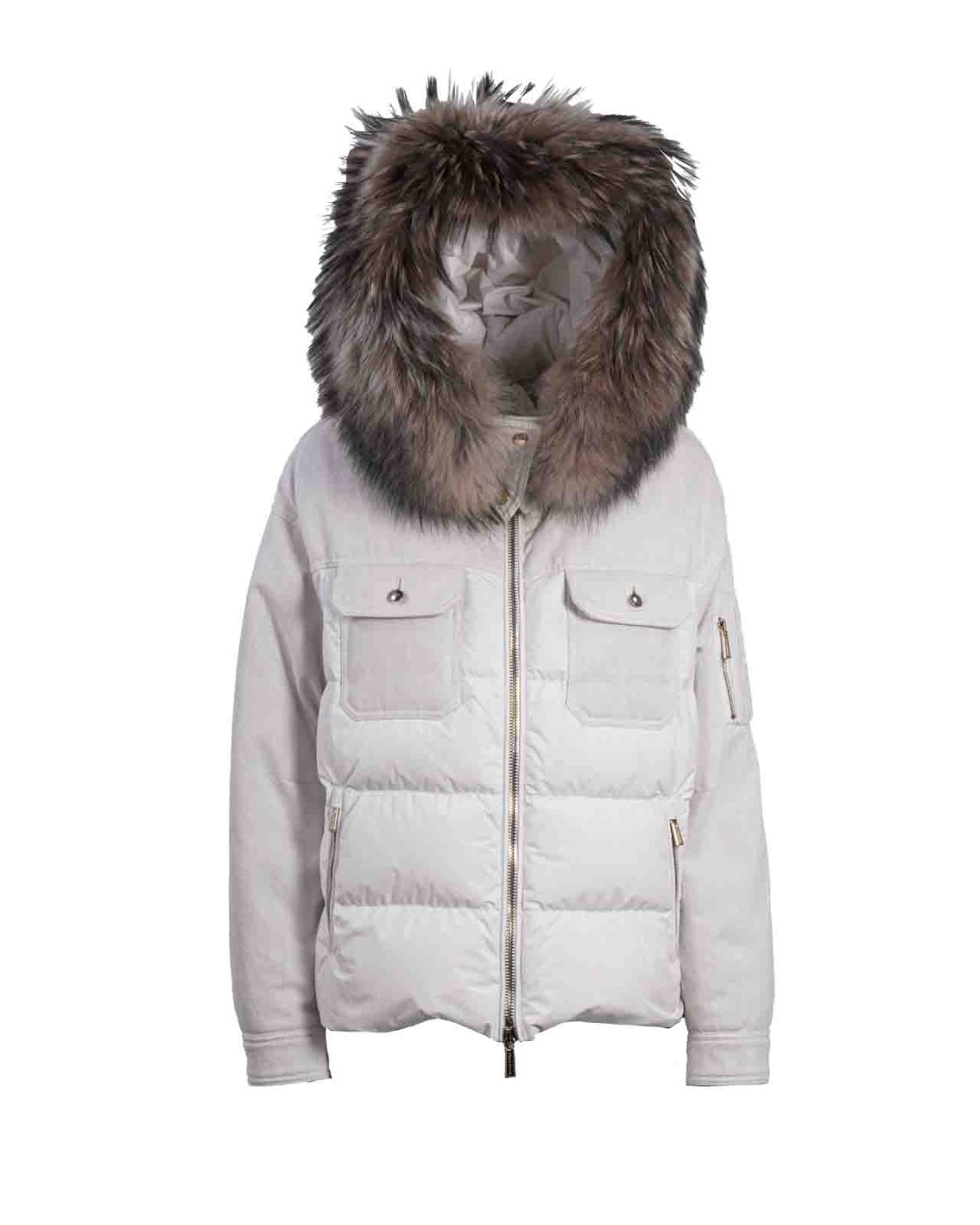 shop MOORER  Bomber: Moorer bomber "Moena".
Cappuccio.
Maniche lunghe.
Chiusura con zip con doppio cursore.
Taschini su petto.
Tasche laterali.
Taschino con cerniera sulla manica sinistra.
Composizione 1: 100% Poliammide.
Composizione 2: 100% Cotone.
Fabbricato in Italia.. MOENA 100875-V1960 number 5336573